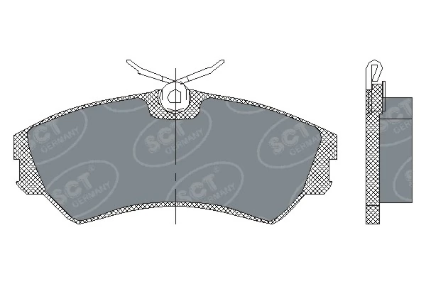 Передние тормозные колодки BP000668 Sfec