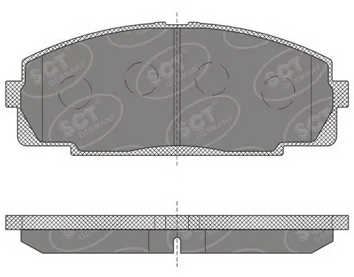Sapatas do freio dianteiras de disco Toyota Hiace IV H1, H2