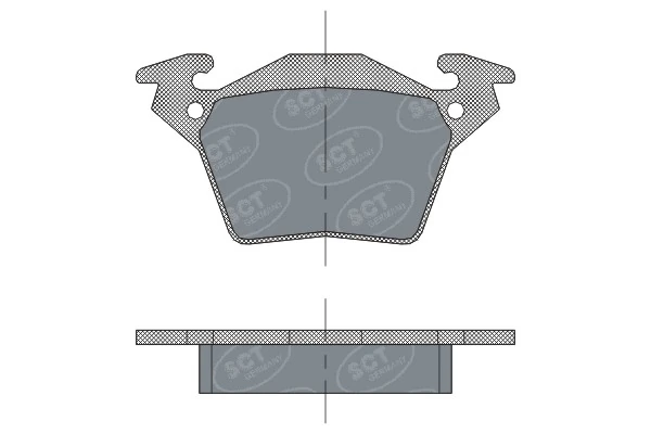  Задние тормозные колодки Mercedes Vito 1