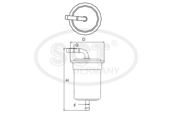 Фильтр тонкой очистки топлива SCT ST365 цена, от 7.22 USD