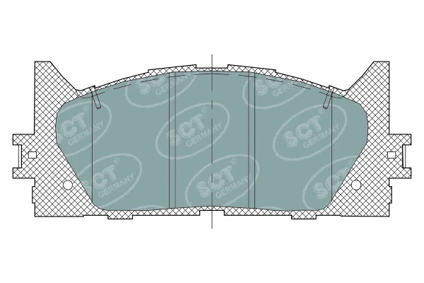 Sapatas do freio dianteiras de disco Toyota Camry 6 V40
