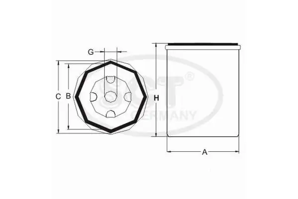 Фильтр тонкой очистки топлива SCT ST6077 цена, от 23.95 USD