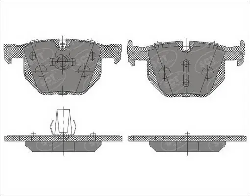 Sapatas do freio traseiras de disco BMW 5 E61