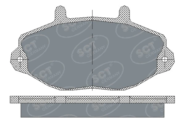 Передние тормозные колодки BF2321 AMP/Paradowscy