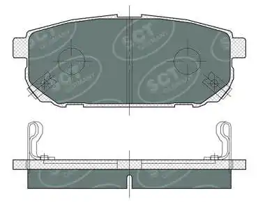 Sapatas do freio traseiras de disco KIA Sorento 1 JC