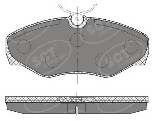 Sapatas do freio dianteiras de disco Renault Trafic 2 FL