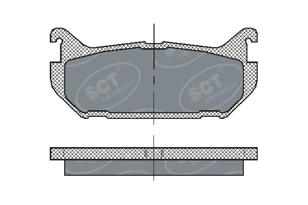 Задние тормозные колодки 6656 Maxgear
