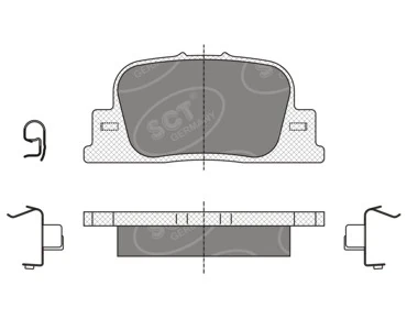 Задние дисковые колодки TRW GDB3278S