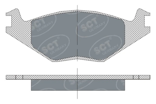 Sapatas do freio dianteiras de disco Audi 80 B2 81, 85