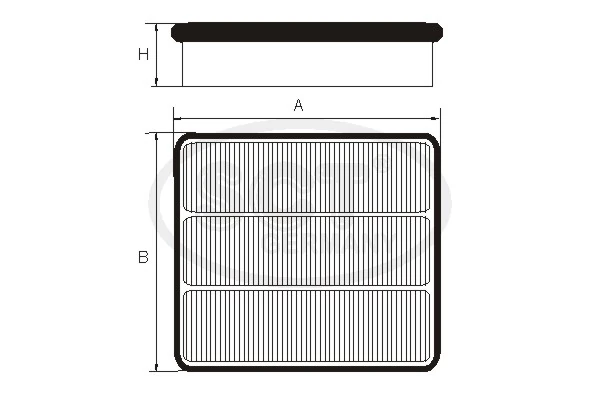  Воздушный фильтр Mitsubishi Pajero 
