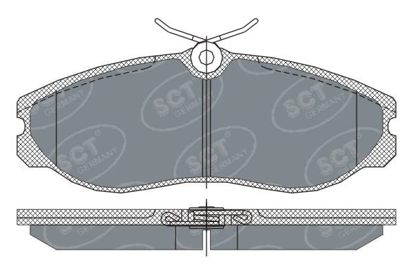 Sapatas do freio dianteiras de disco Nissan Terrano 2 R20