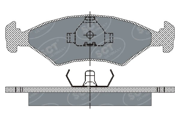 Sapatas do freio dianteiras de disco Ford Orion 1 AFD
