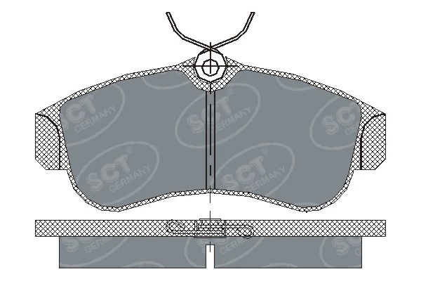 Sapatas do freio dianteiras de disco Nissan Primera P10