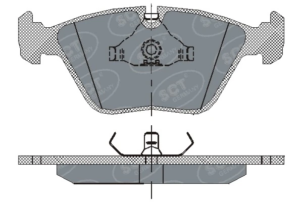 Sapatas do freio dianteiras de disco BMW 5 E34
