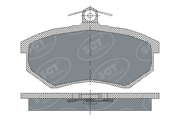 Sapatas do freio dianteiras de disco Seat Ibiza 2 6K1