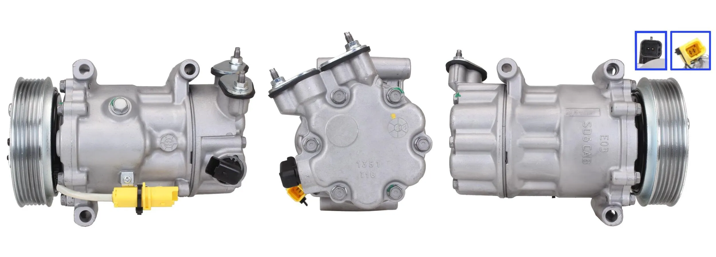  Compressor de aparelho de ar condicionado Peugeot 207 hatchback (WA, WC) (2006 - 2015) 