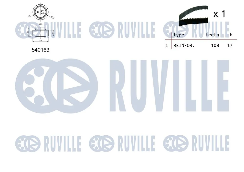 550328 Ruville Комплект ремня ГРМ