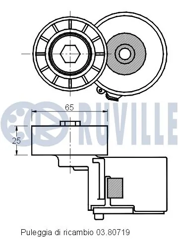 541412 Ruville Натяжитель клинового ремня