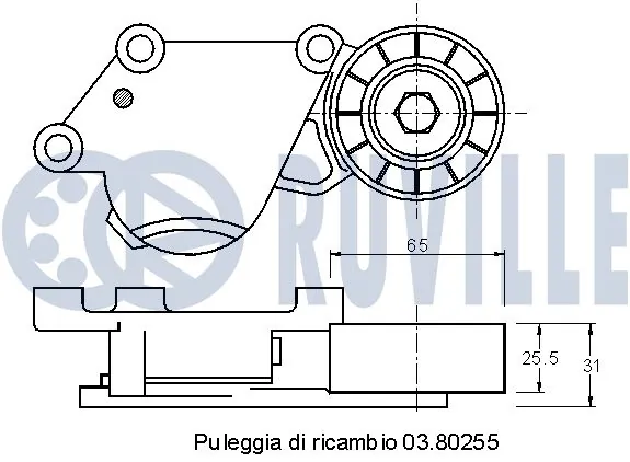 541183 Ruville Ролик натяжителя ремня агрегатов