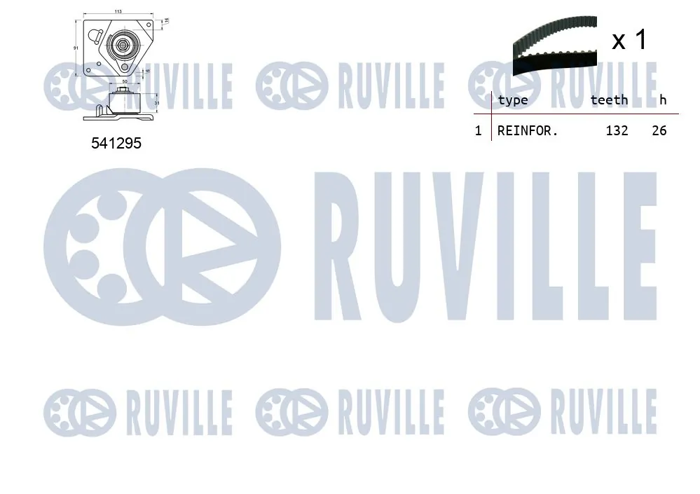 550113 Ruville Комплект ремня ГРМ