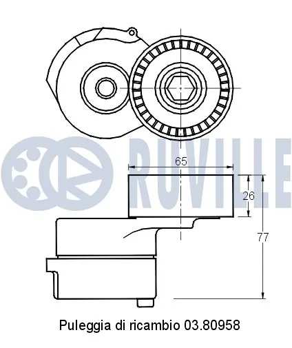 541655 Ruville Натяжитель клинового ремня