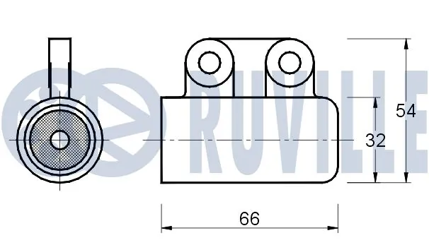 541275 Ruville Ролик натяжителя ремня ГРМ