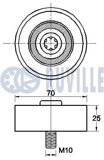 542446 Ruville Ролик приводного ремня, паразитный