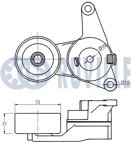 Купить 71741116 Fiat/Alfa/Lancia Натяжной ролик