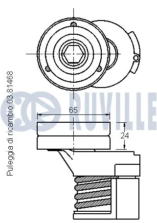 542169 Ruville Натяжитель клинового ремня