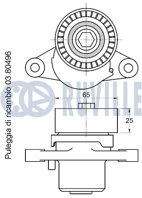 542783 Ruville Натяжитель клинового ремня