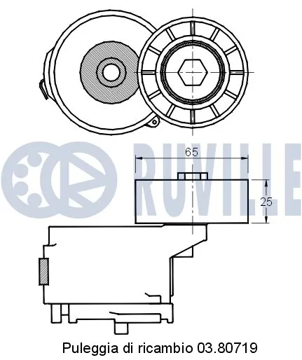 541780 Ruville Натяжитель клинового ремня