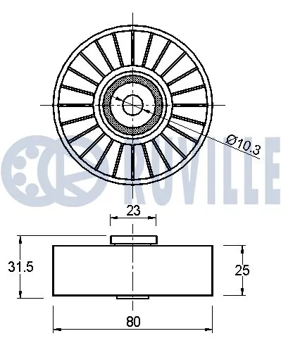 Купить DJ3430227 Daejin Паразитный ролик