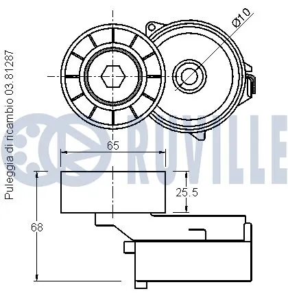 541986 Ruville Натяжитель клинового ремня