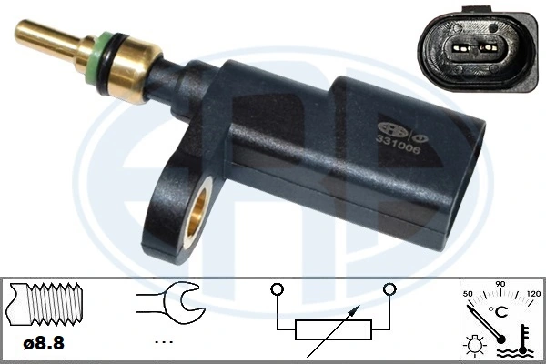 Sensor de temperatura do fluido de esfriamento (de ativação de ventilador do radiador) Volkswagen Caddy SAB