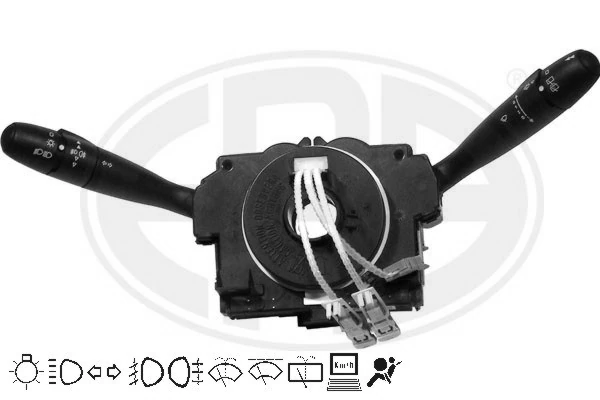 Comutador instalado na coluna da direção, montado Citroen Xsara N68