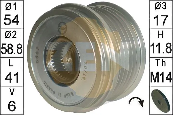 Шкив генератора LR031624 Land Rover
