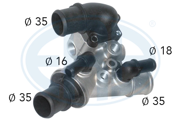 Caixa do termostato Fiat Fiorino 146 Uno