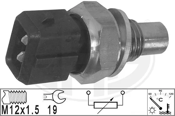 Sensor de temperatura do fluido de esfriamento Smart FORTWO 450