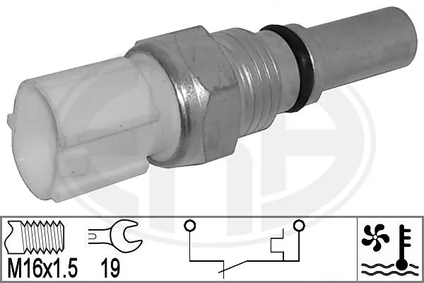 Sensor de temperatura do fluido de esfriamento (de ativação de ventilador do radiador) Toyota RAV4 1 XA