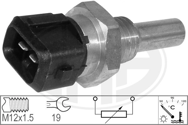 Sensor de temperatura do fluido de esfriamento Nissan Patrol Y60