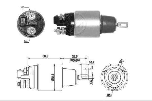 SS0322P AS/Auto Storm Тяговое реле стартера