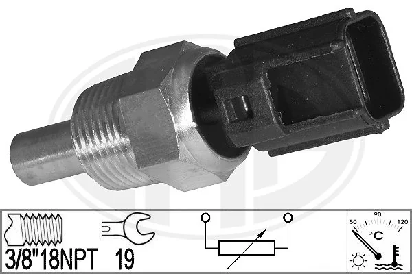Sensor de temperatura do fluido de esfriamento Jeep Cherokee 2 XJ