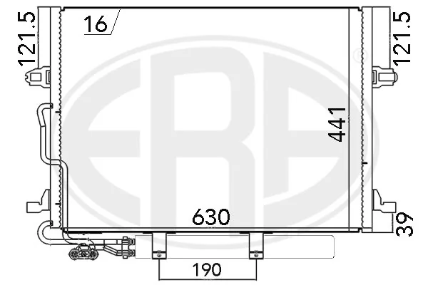 Radiador de aparelho de ar condicionado Mercedes E S211