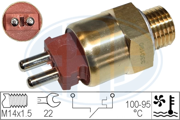 Sensor de temperatura do fluido de esfriamento (de ativação de ventilador do radiador) Mercedes E A124