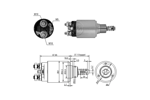 Втягивающее реле стартера SS0268P AS/Auto Storm