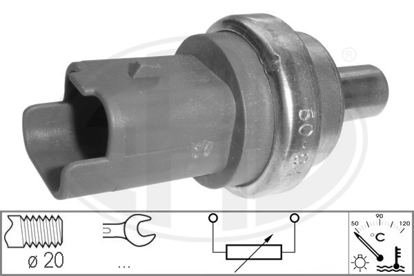 Sensor de temperatura del refrigerante 330502 ERA