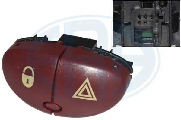 Botão de ativação do sinal de emergência Peugeot 206 2E, K