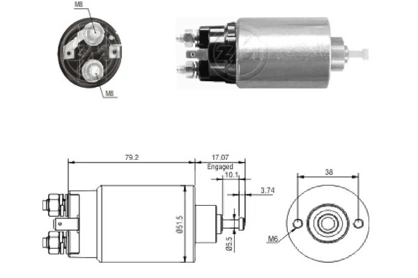 Втягивающее реле AS/Auto Storm SS9179P