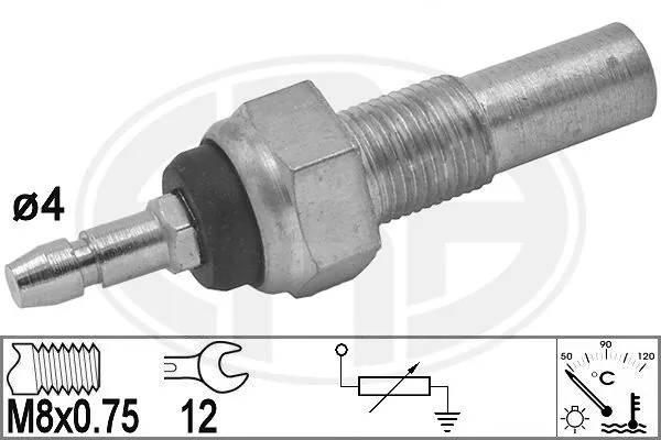 Sensor de temperatura do fluido de esfriamento Mazda 323