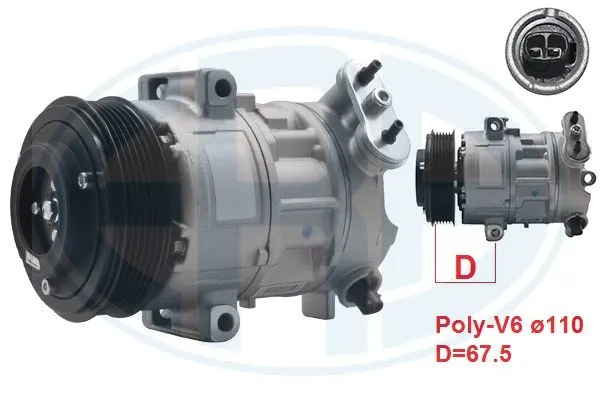 Compressor de aparelho de ar condicionado Fiat Fiorino 225